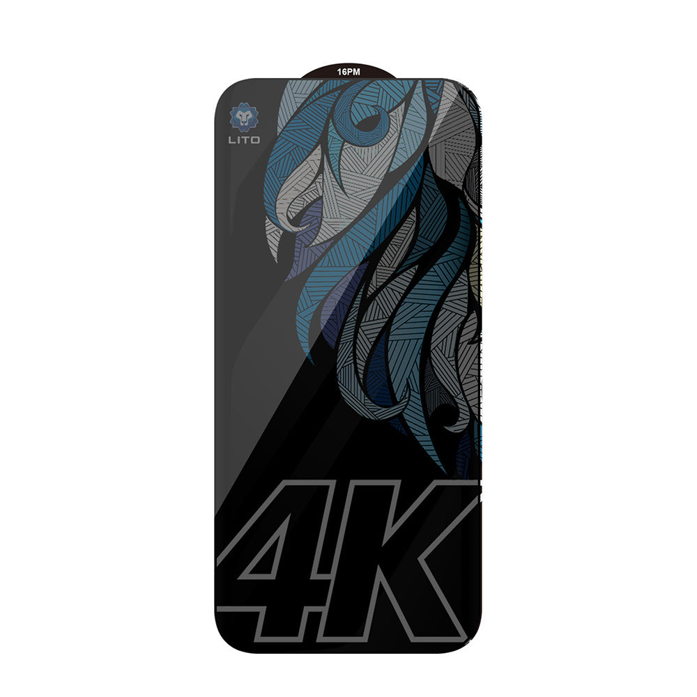Ochranná fólie Privacy Lito D+ Max 4K pro Apple iPhone 17 Pro, Tvrzené sklo, Full Glue
