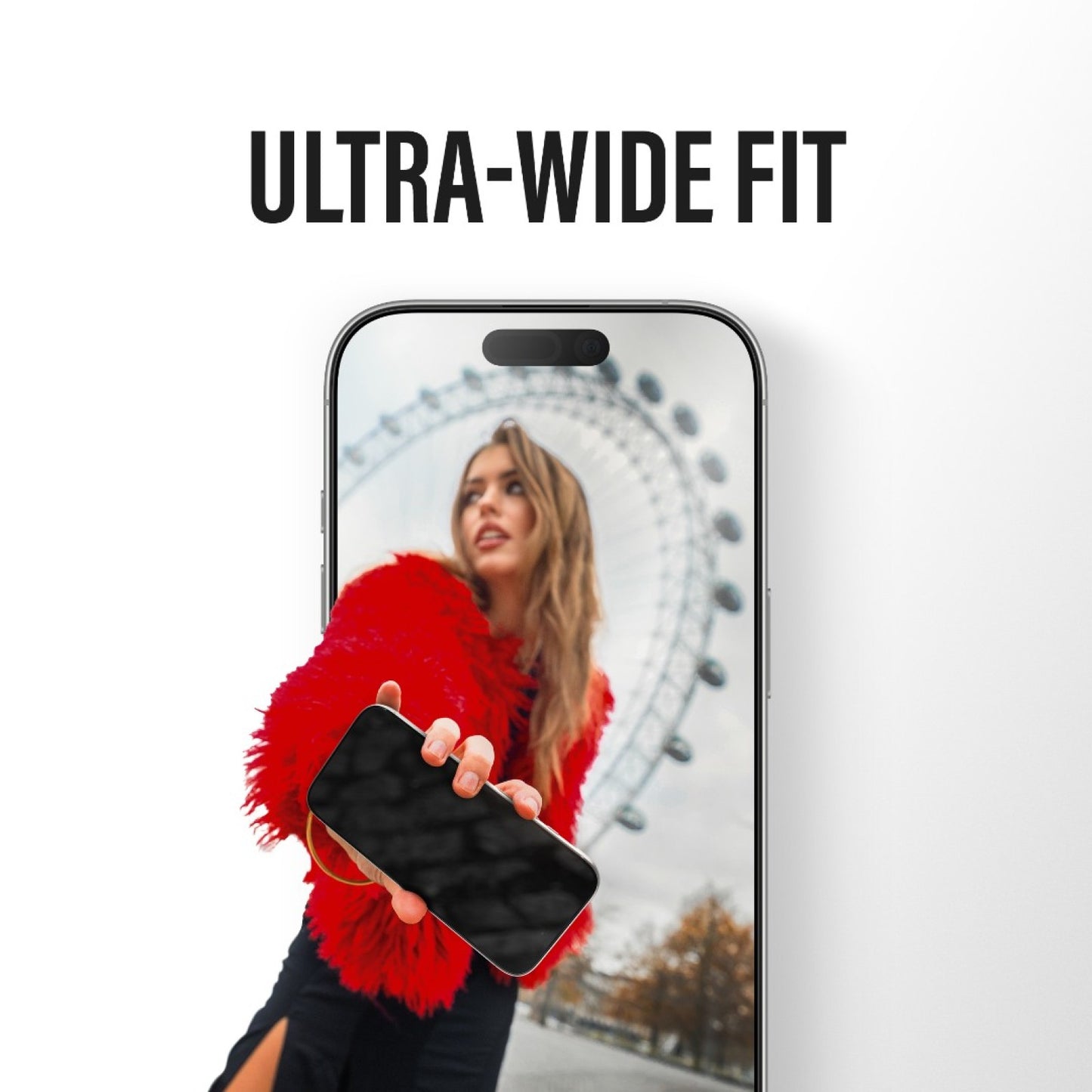 Ochranná fólie na displej Privacy PanzerGlass Ultra-Wide Fit 2-Way EasyAligner pro Apple iPhone 17 / 16 Pro, Tvrzené sklo, Full Glue