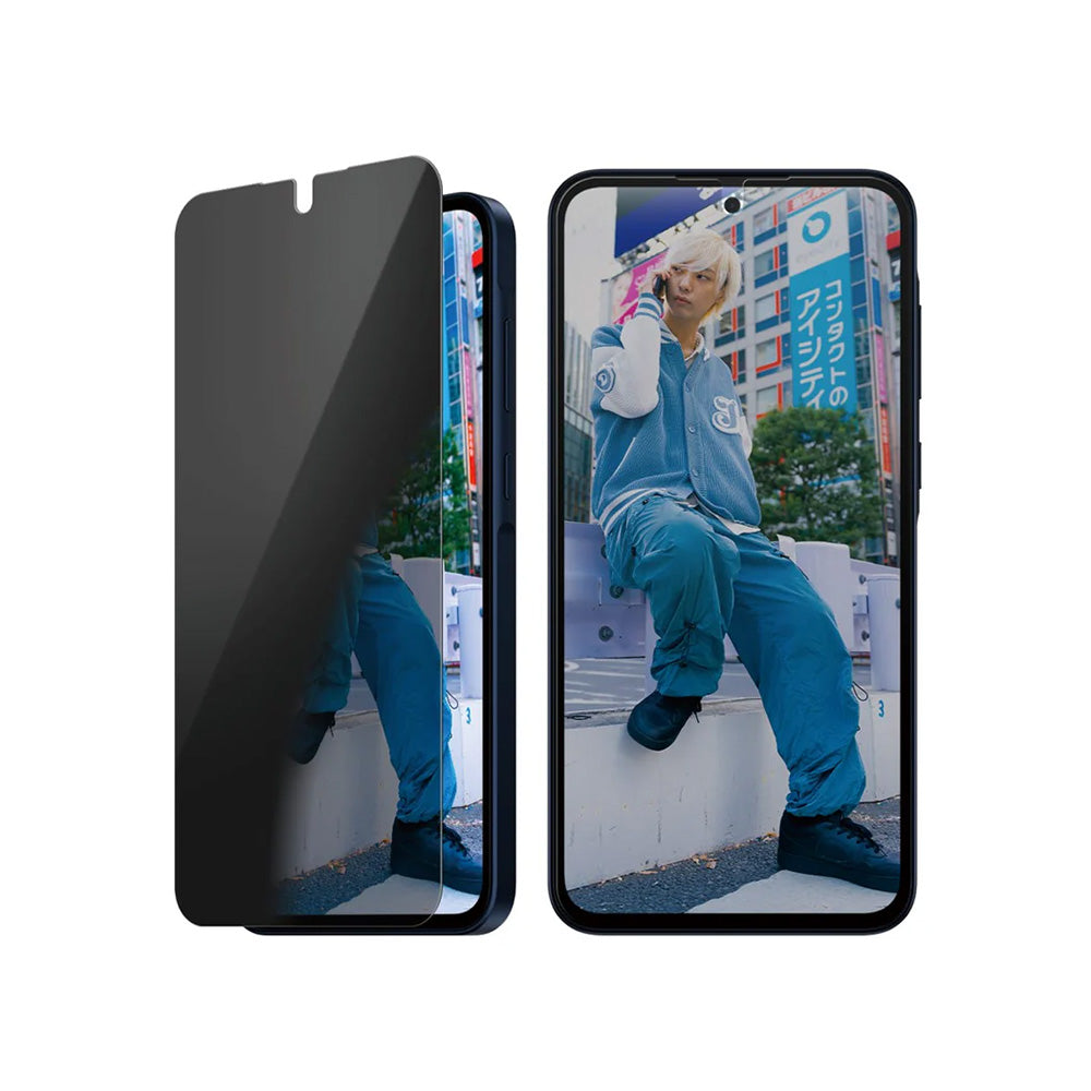 Ochranná fólie na displej Privacy PanzerGlass Ultra-Wide Fit pro Samsung Galaxy A36 A366, Tvrzené sklo, Full Glue