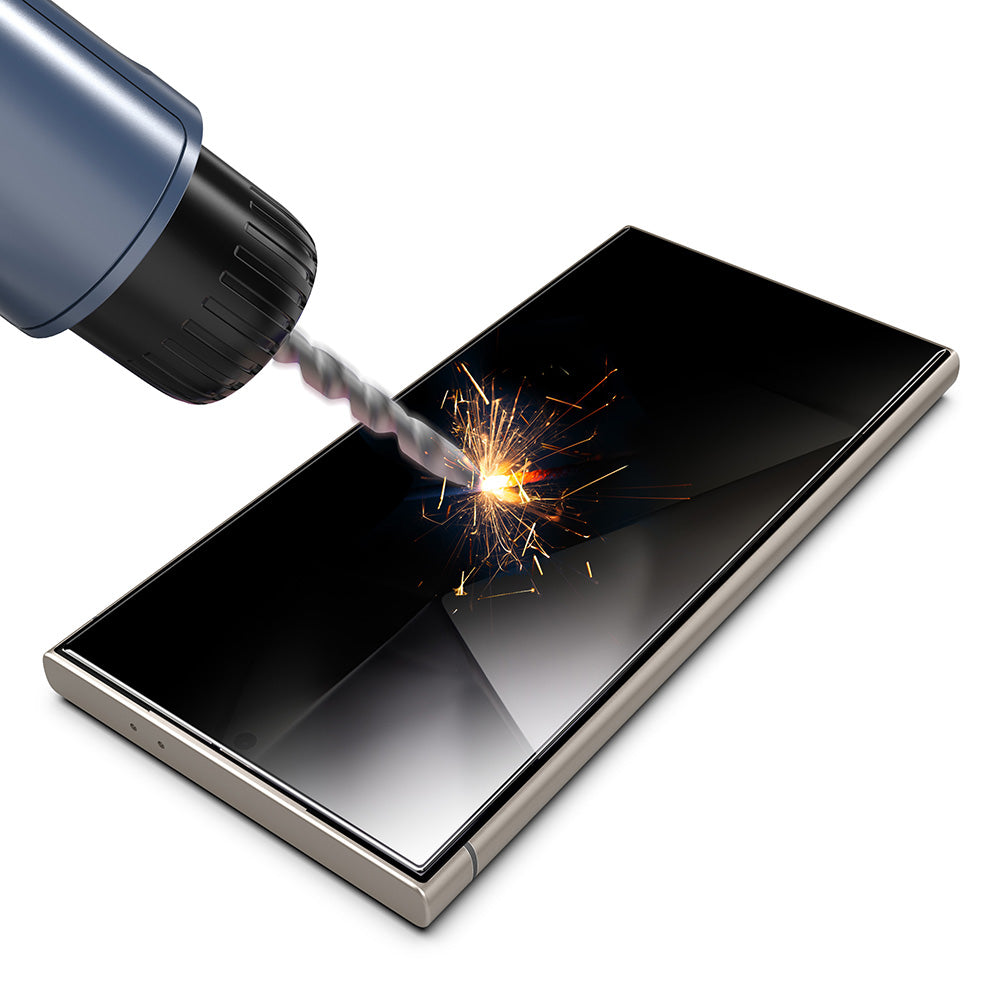 Ochranná fólie na displej Privacy Techsuit TitanGlass CrystalHD pro Samsung Galaxy S24 Ultra S928, bezpečnostní sklo, plné lepidlo, sada 2 kusů