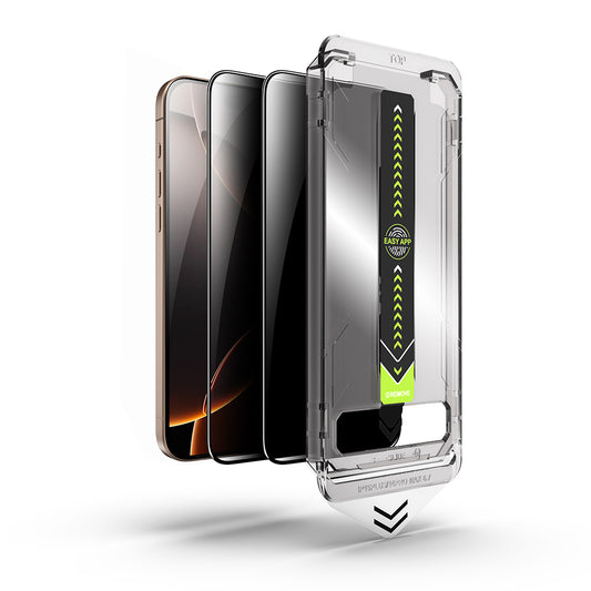 Ochranná fólie Privacy Techsuit TitanGlass pro Apple iPhone 17 Pro, Tvrzené sklo, Full Glue, Sada 2 kusy.