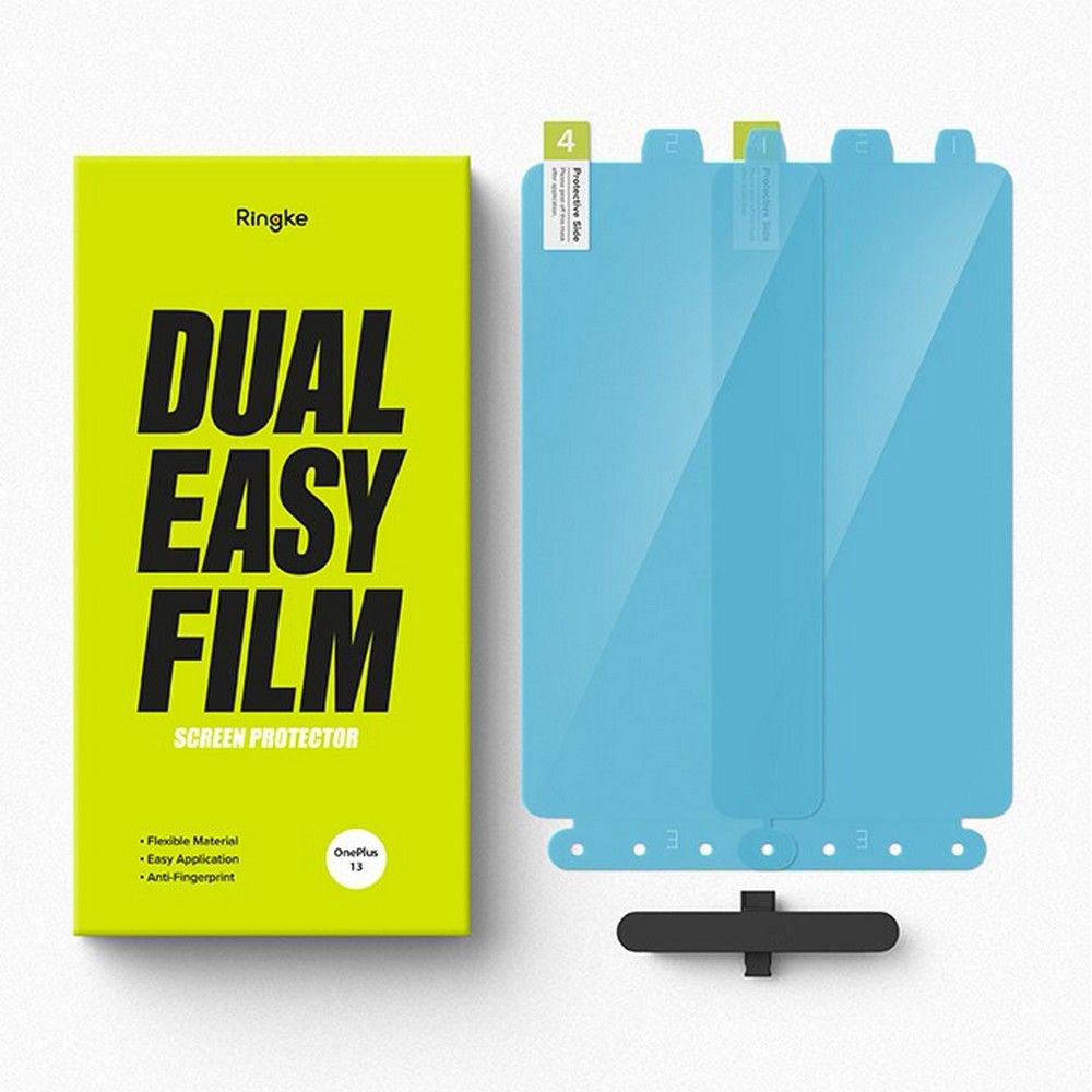 Ochranná fólie na displej Ringke Dual Easy pro OnePlus 13, plastová, sada 2 kusy