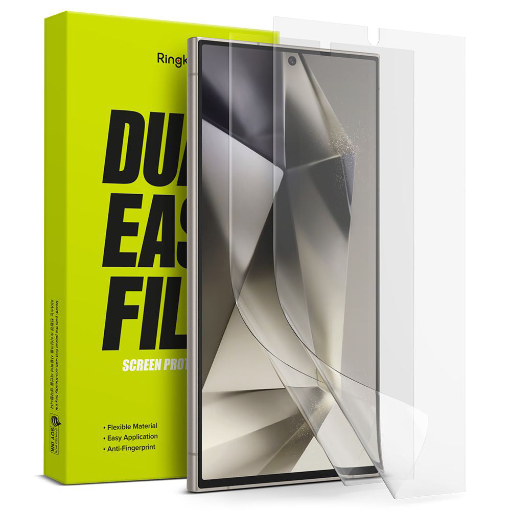 Ochranná fólie na displej Ringke Dual Easy pro Samsung Galaxy S24 Ultra S928, Plast, Sada 2 kusy