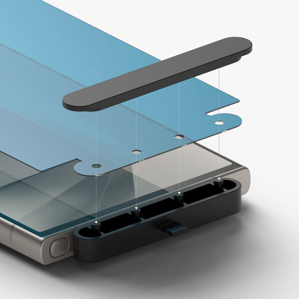 Ochranná fólie na displej Ringke Dual Easy pro Samsung Galaxy S24 Ultra S928, Plast, Sada 2 kusy
