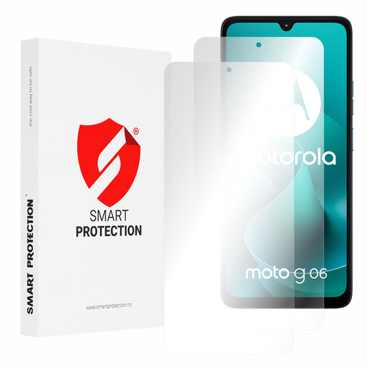 Ochranná fólie Smart Protection Premium Classic pro Motorola Moto G06 Power / G06, Plast, Full Glue, Sada 2 kusy