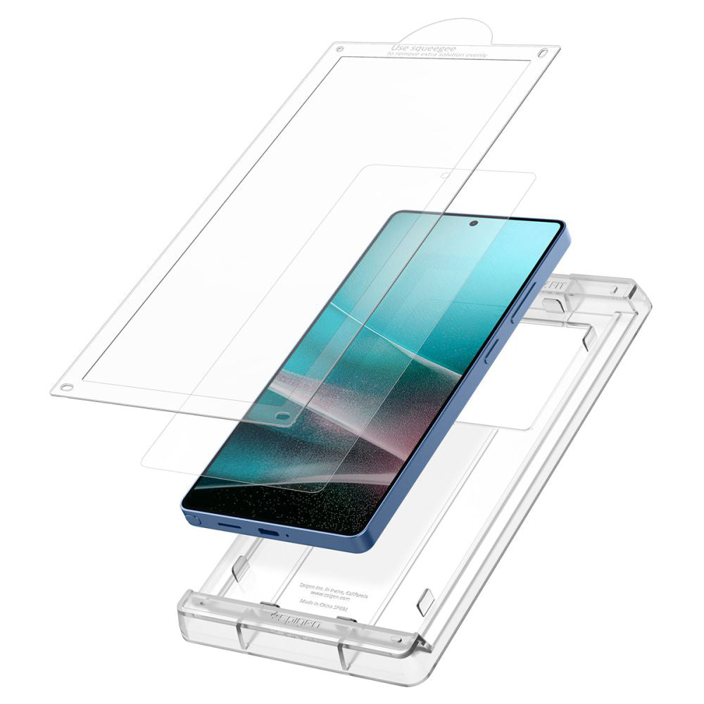 Ochranná fólie na displej Spigen Elite Shield EZ FIT HD pro Samsung Galaxy S25 Ultra S938, plast AFL09083