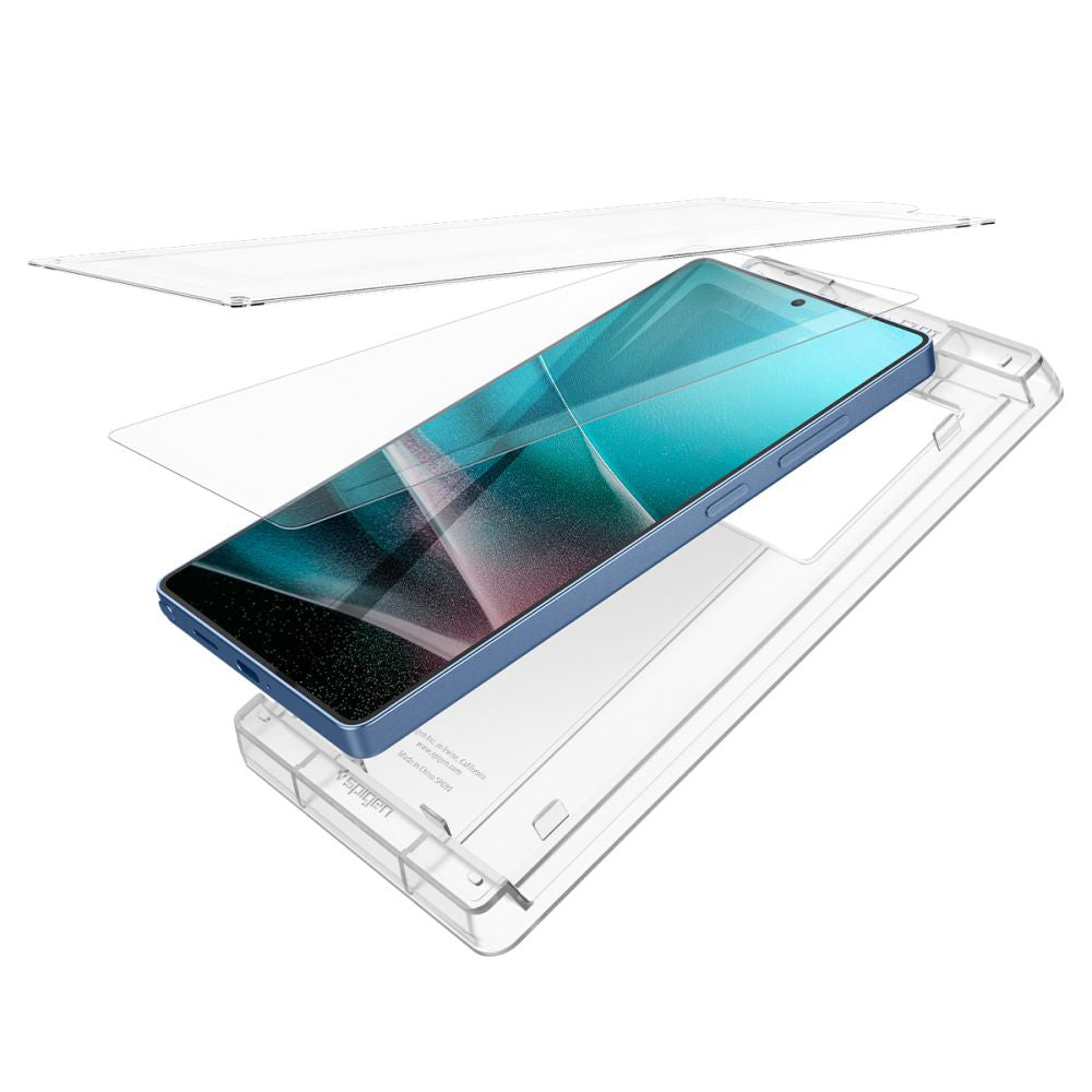 Ochranná fólie na displej Spigen Elite Shield EZ FIT HD pro Samsung Galaxy S25 Ultra S938, plast AFL09083