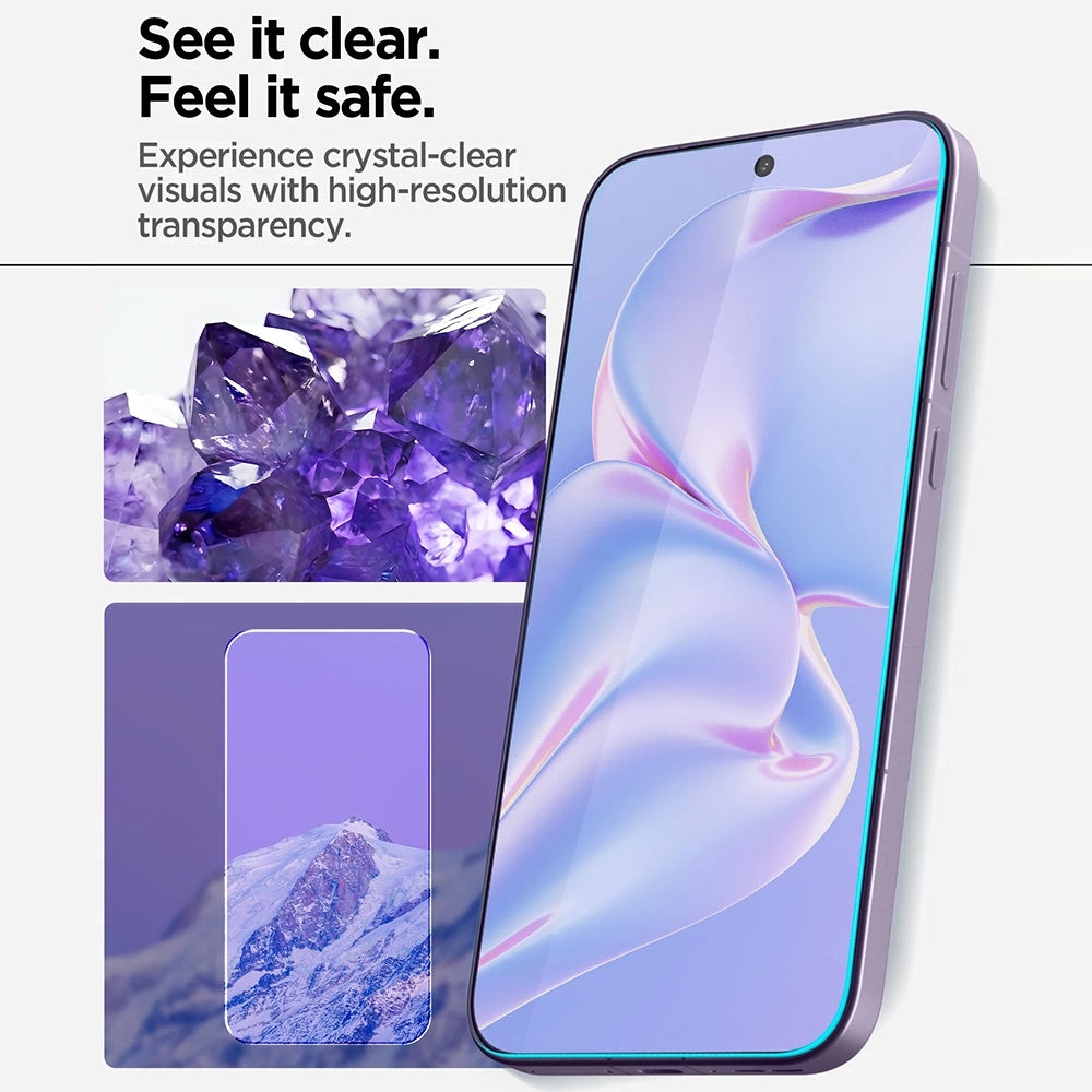 Ochranná fólie na displej Spigen GlastR AlignMaster S pro OnePlus 15, tvrzené sklo, plné lepidlo, sada 2 kusů AGL11333