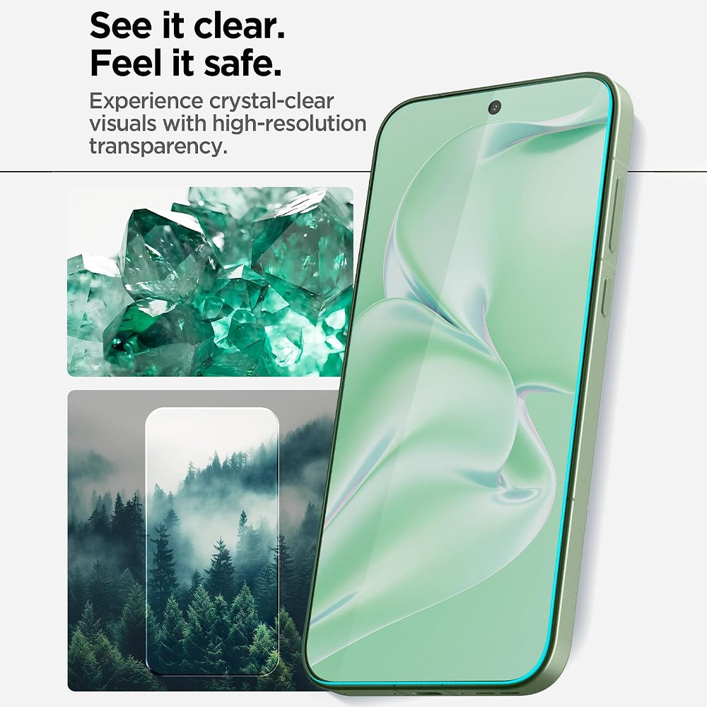 Ochranná fólie na displej Spigen GlastR AlignMaster S pro OnePlus 15R, tvrzené sklo, plné lepidlo, sada 2 kusů AGL11398