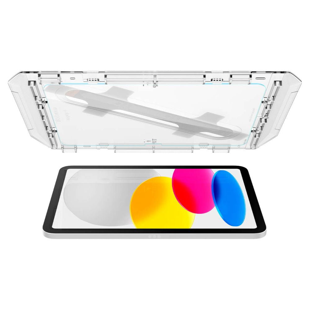 Ochranná fólie na displej Spigen GlastR EZ FIT pro Apple iPad (2025) / (2022), tvrzené sklo, Full Glue AGL05554