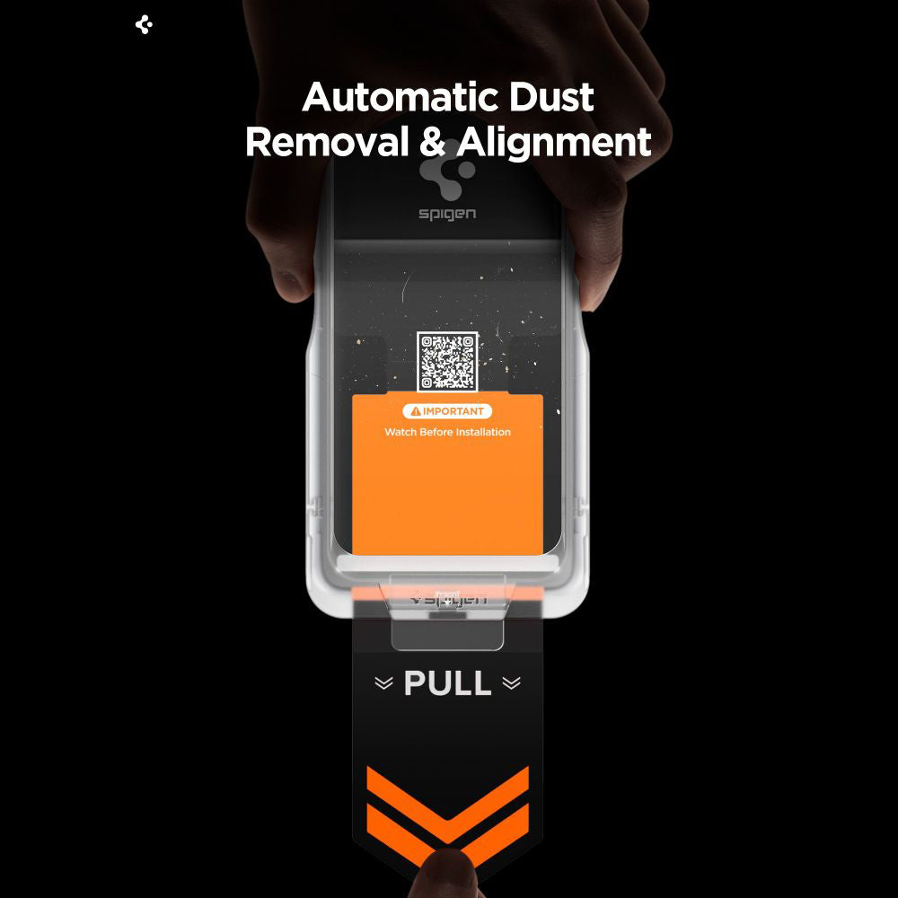 Ochranná fólie na displej Spigen GlastR EZ FIT Pro HD pro Samsung Galaxy S26 Plus S947, Tvrzené sklo, Full Glue, Sada 2 kusy AGL11084