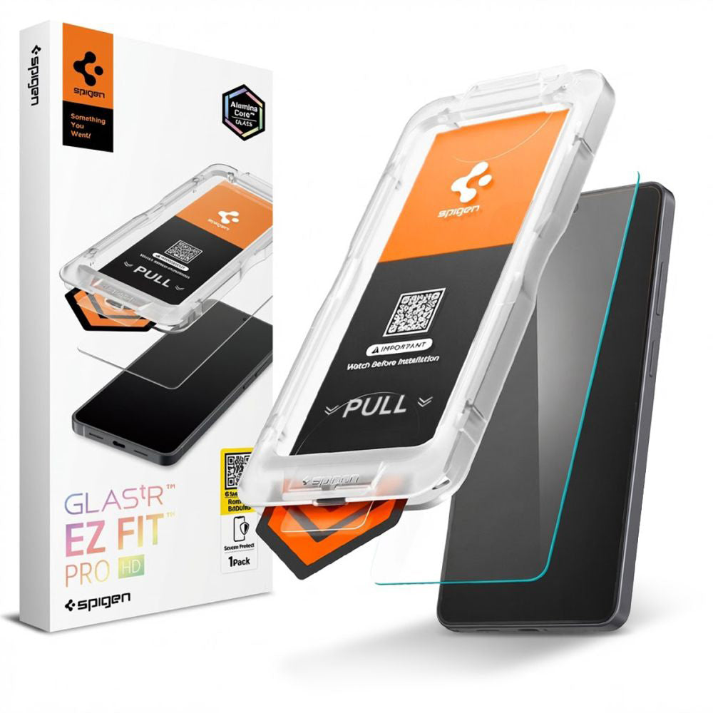 Ochranná fólie na displej Spigen GlastR EZ FIT Pro HD pro Samsung Galaxy S26 Ultra S948, Tvrzené sklo, Full Glue AGL11074