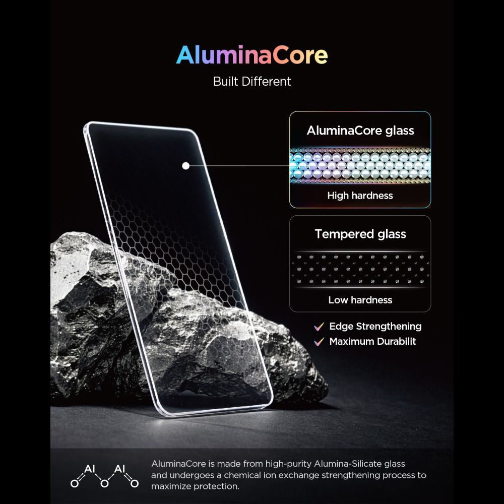 Ochranná fólie na displej Spigen GlastR EZ FIT Pro pro Nothing Phone (4a) Pro, tvrzené sklo, plné lepidlo, sada 2 kusů AGL11681