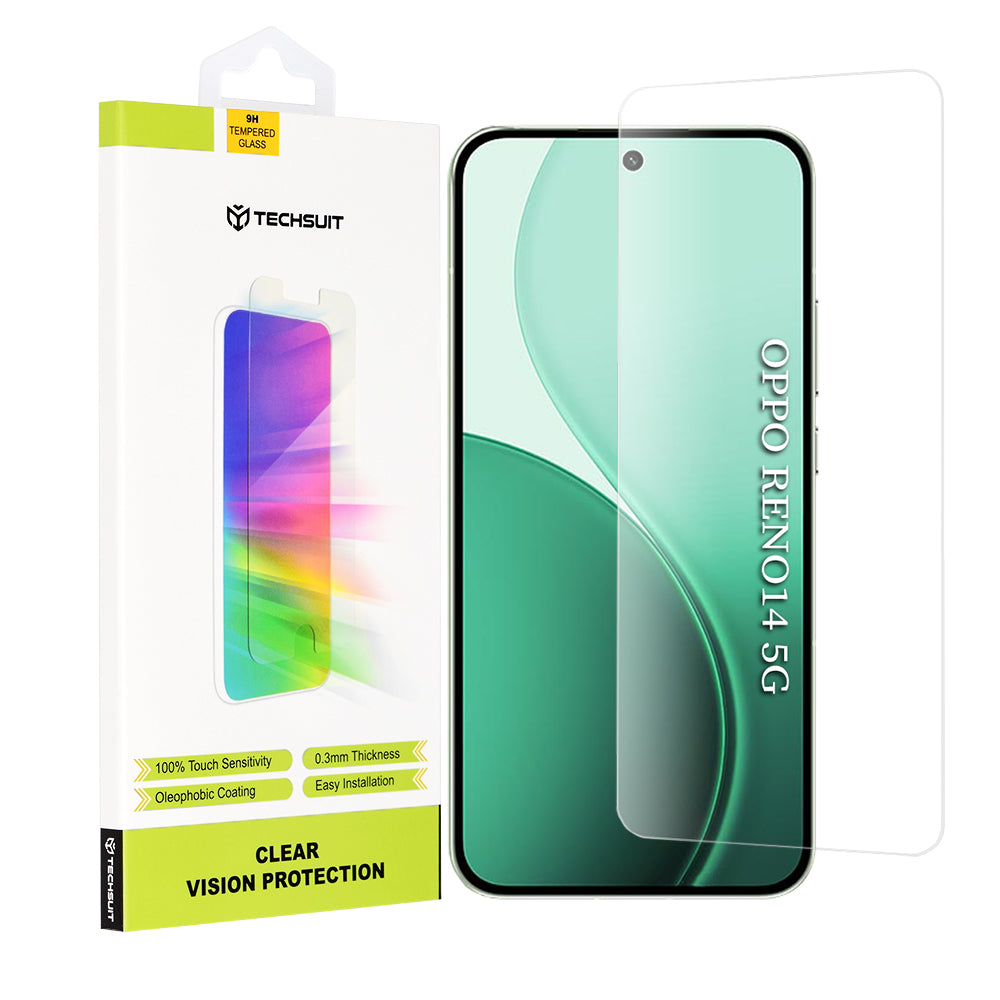Ochranná fólie na displej Techsuit Clear Vision pro Oppo Reno14, Tvrzené sklo