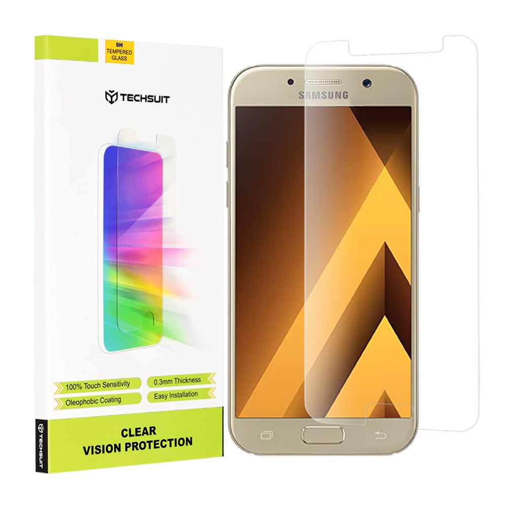 Ochranná fólie na displej Techsuit Clear Vision pro Samsung Galaxy A5 (2017) A520, tvrzené sklo, plné lepidlo