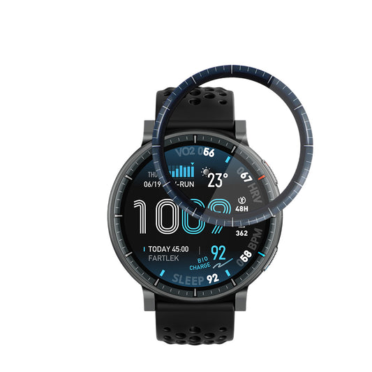 Ochranná fólie Techsuit Nano Flex pro Amazfit Active Max, Plast, Sada 2 kusy, Černá