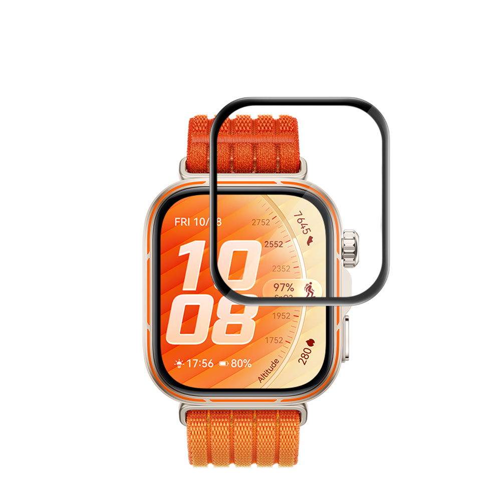 Ochranná fólie na displej Techsuit Nano Flex pro Huawei Watch Fit 5 Pro, plast, sada 2 kusy, černá