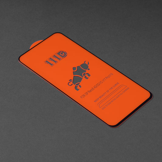 Ochranná fólie na displej Techsuit pro Oppo Reno6 5G, tvrzené sklo, Full Glue, 111D, černá