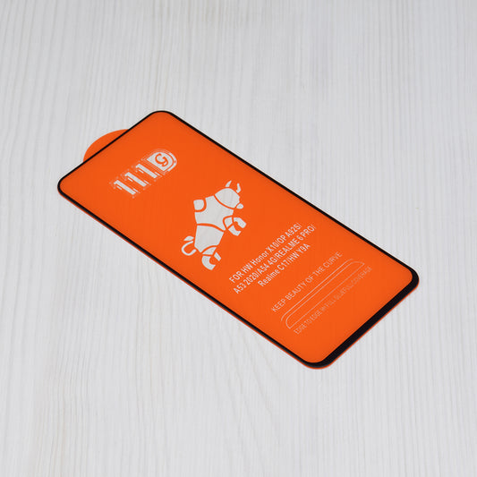 Ochranná fólie na displej Techsuit pro Xiaomi Redmi Note 13 4G, tvrzené sklo, plné lepidlo, 111D, černá