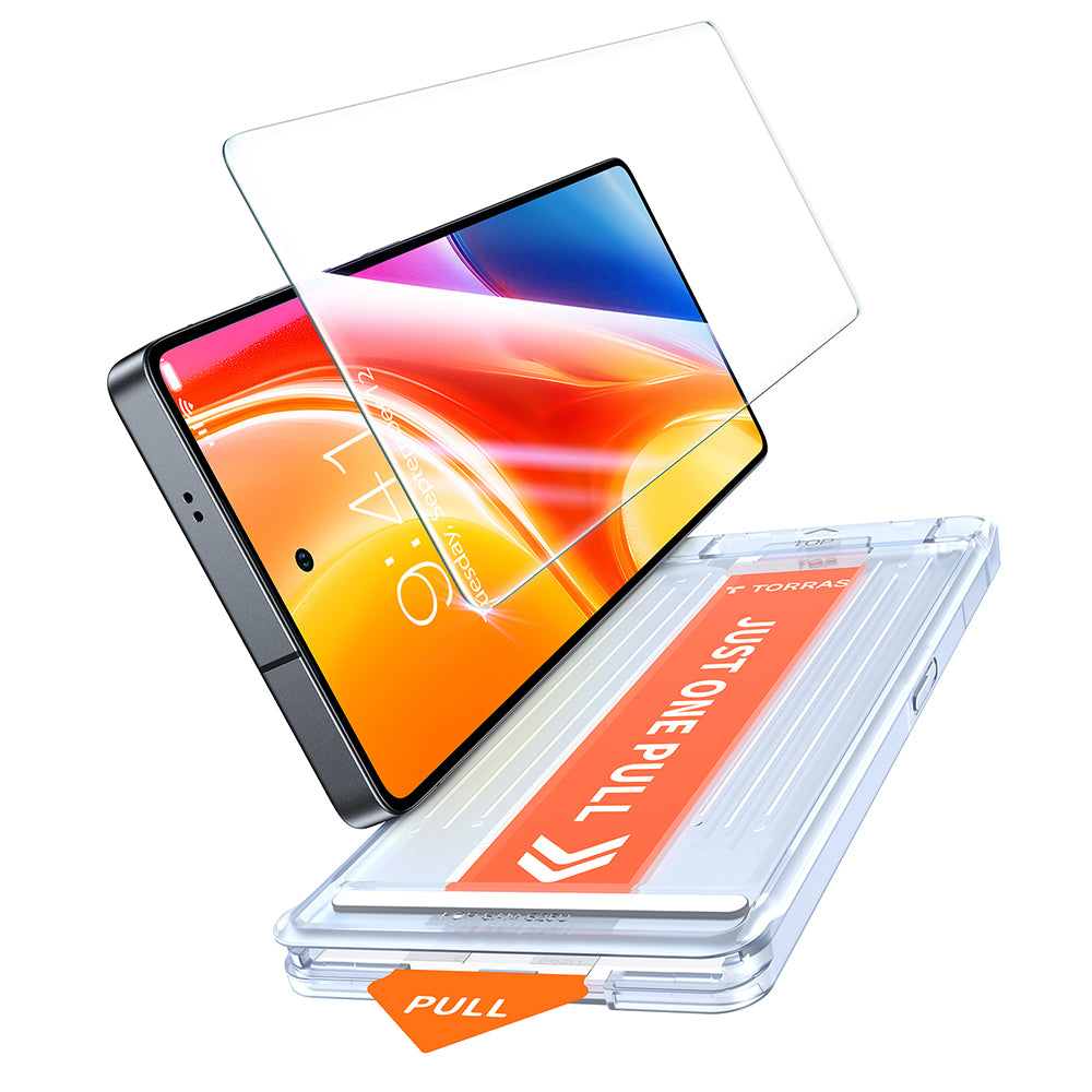 Ochranná fólie na displej Torras GlassGo Install Master pro Samsung Galaxy S25 Ultra S938, tvrzené sklo, plné lepidlo
