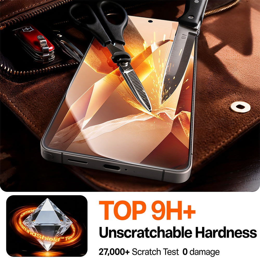 Ochranná fólie na displej Torras GlassGo Install Master pro Samsung Galaxy S26 S942, Tvrzené sklo, Full Glue, Průhledná