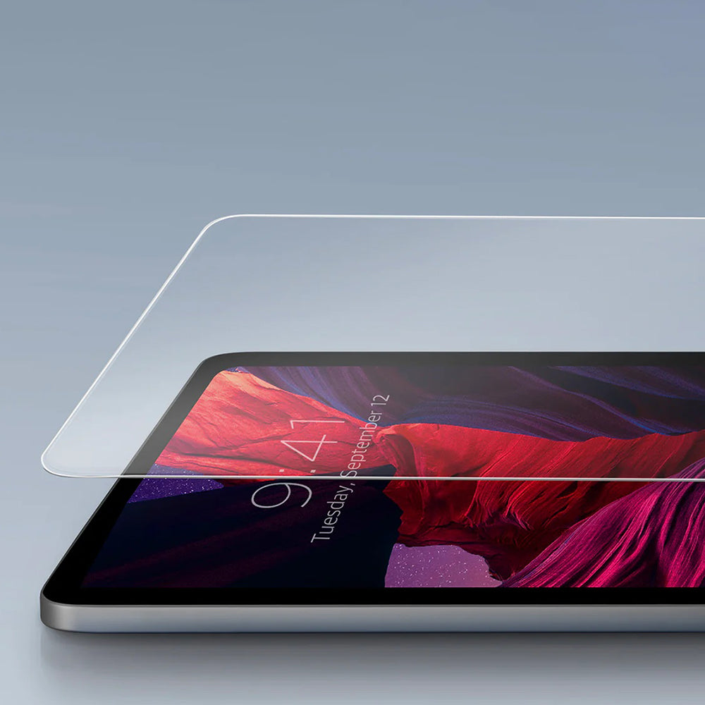 Ochranná fólie na displej UNIQ Optix Exofit pro Apple iPad Air 11 (2024), tvrzené sklo, plné lepidlo
