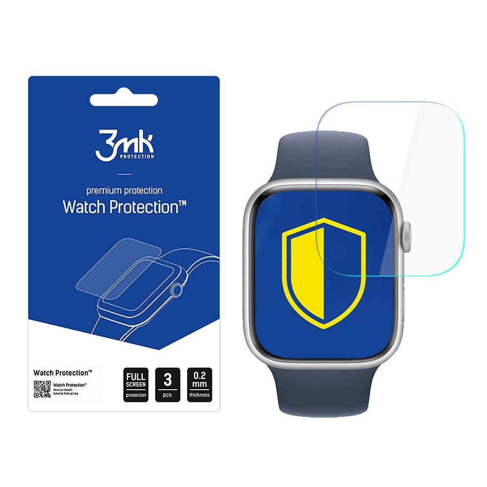 Folie ochranná 3MK Arc pro Apple Watch Series 11 46mm, Sada 3 kusy, Plast