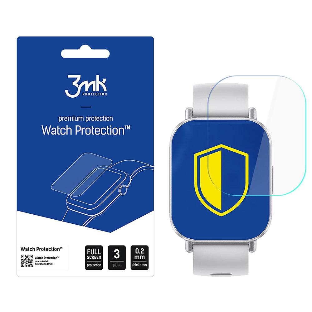 Fólie ochranná 3MK FlexibleGlass pro Xiaomi Redmi Watch 5 Active, sada 3 kusy, Flexibilní sklo