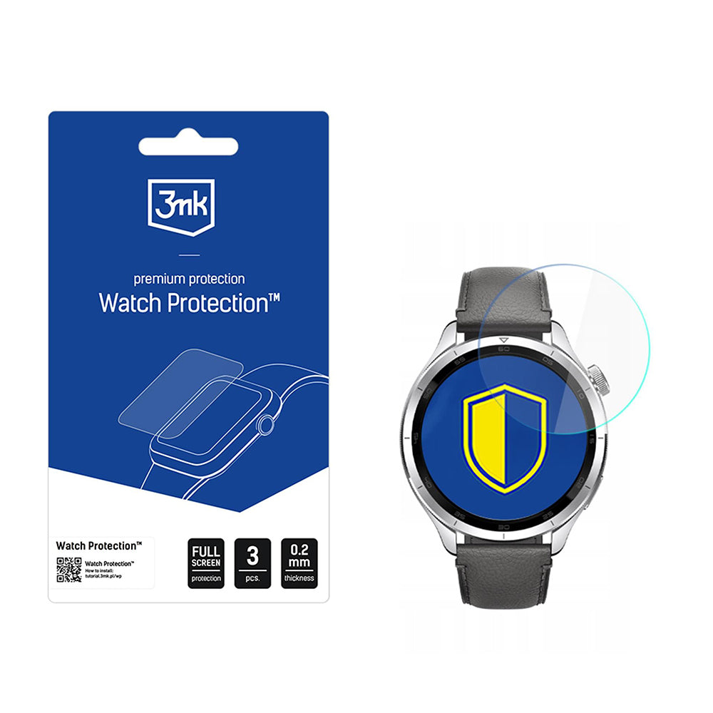 Ochranná fólie 3MK FlexibleGlass pro Xiaomi Watch S4, sada 3 kusy, Flexibilní sklo