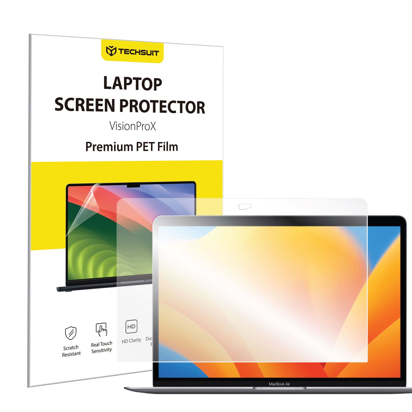 Fólie ochranná na displej Anti Blue Light Techsuit VisionProX pro Apple MacBook Air 13inch (2020) / (2018) / (2017), Plast