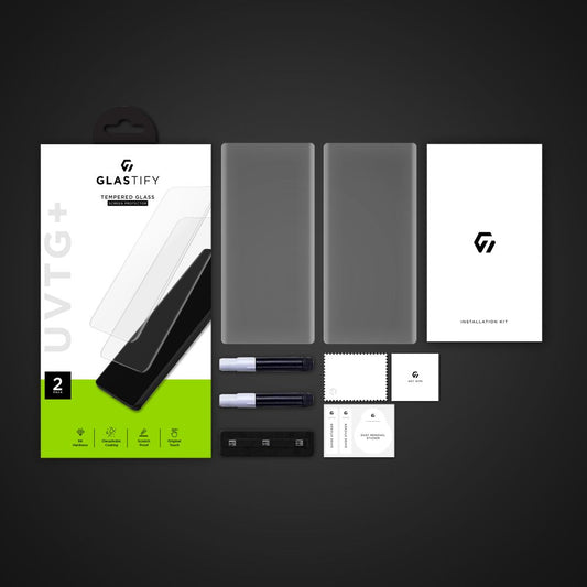 Ochranné sklo GLASTIFY UVTG+ pro Samsung Galaxy S23 Ultra S918, sklo, UV lepidlo, sada 2 kusů