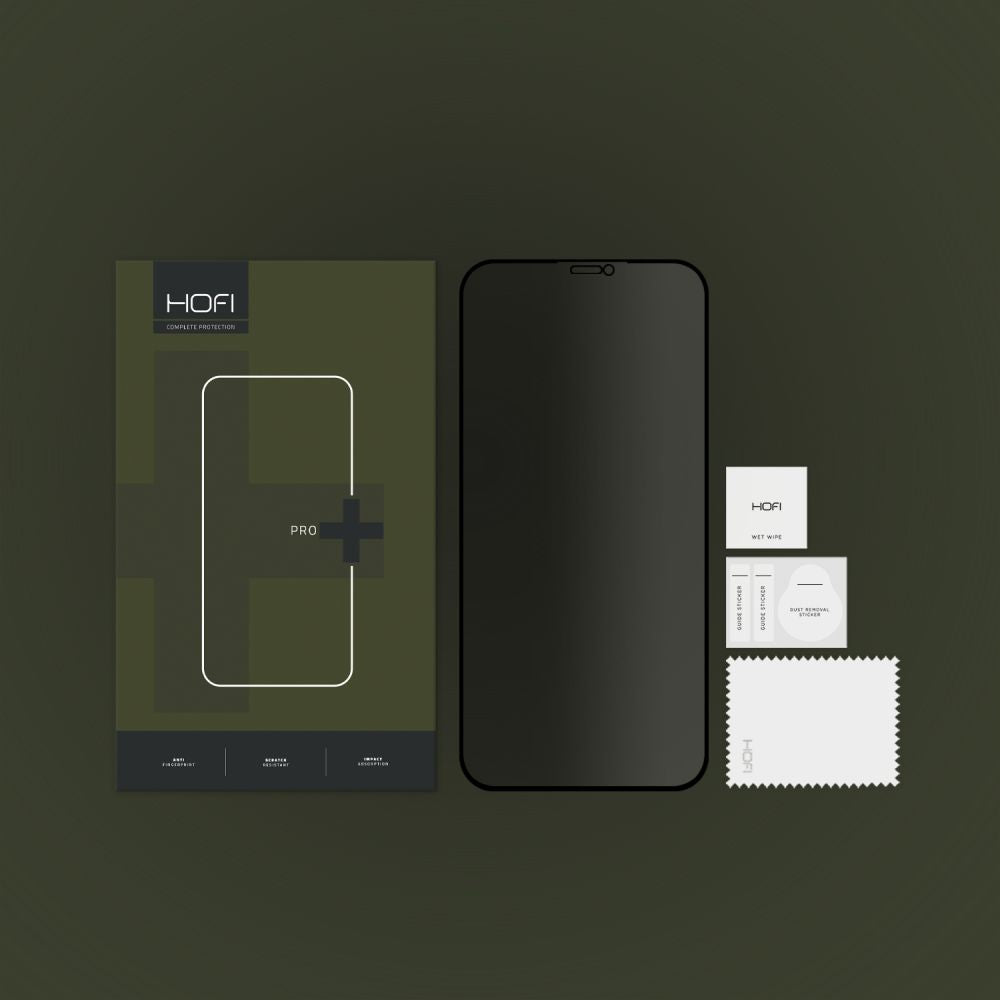 Ochranná fólie na displej Privacy HOFI PRO+ pro Apple iPhone 11 / XR, Tvrzené sklo, Full Glue