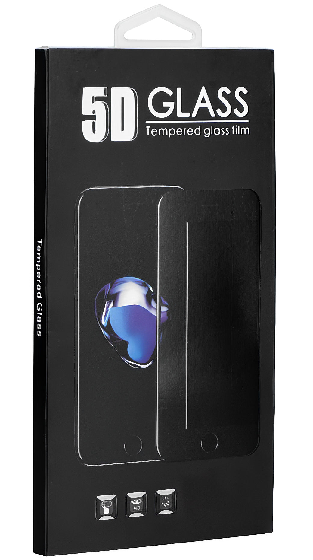 OEM ochranná fólie na displej pro Samsung Galaxy Note10 Lite N770 / A71 A715, tvrzené sklo, plné lepidlo, 5D, černá