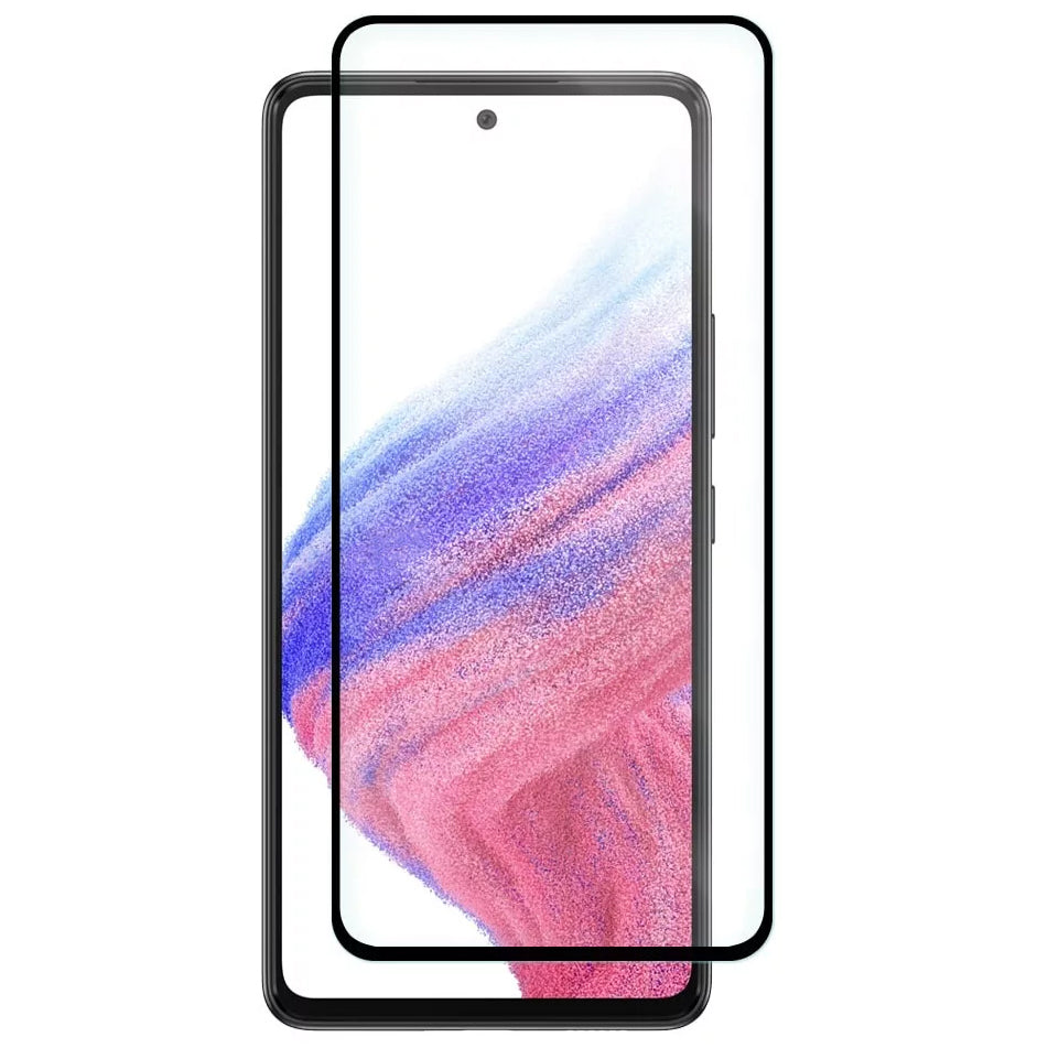 Ochranná fólie na displej OEM pro Samsung Galaxy A53 5G A536, Tvrzené sklo, Full Glue, 6D, Černá