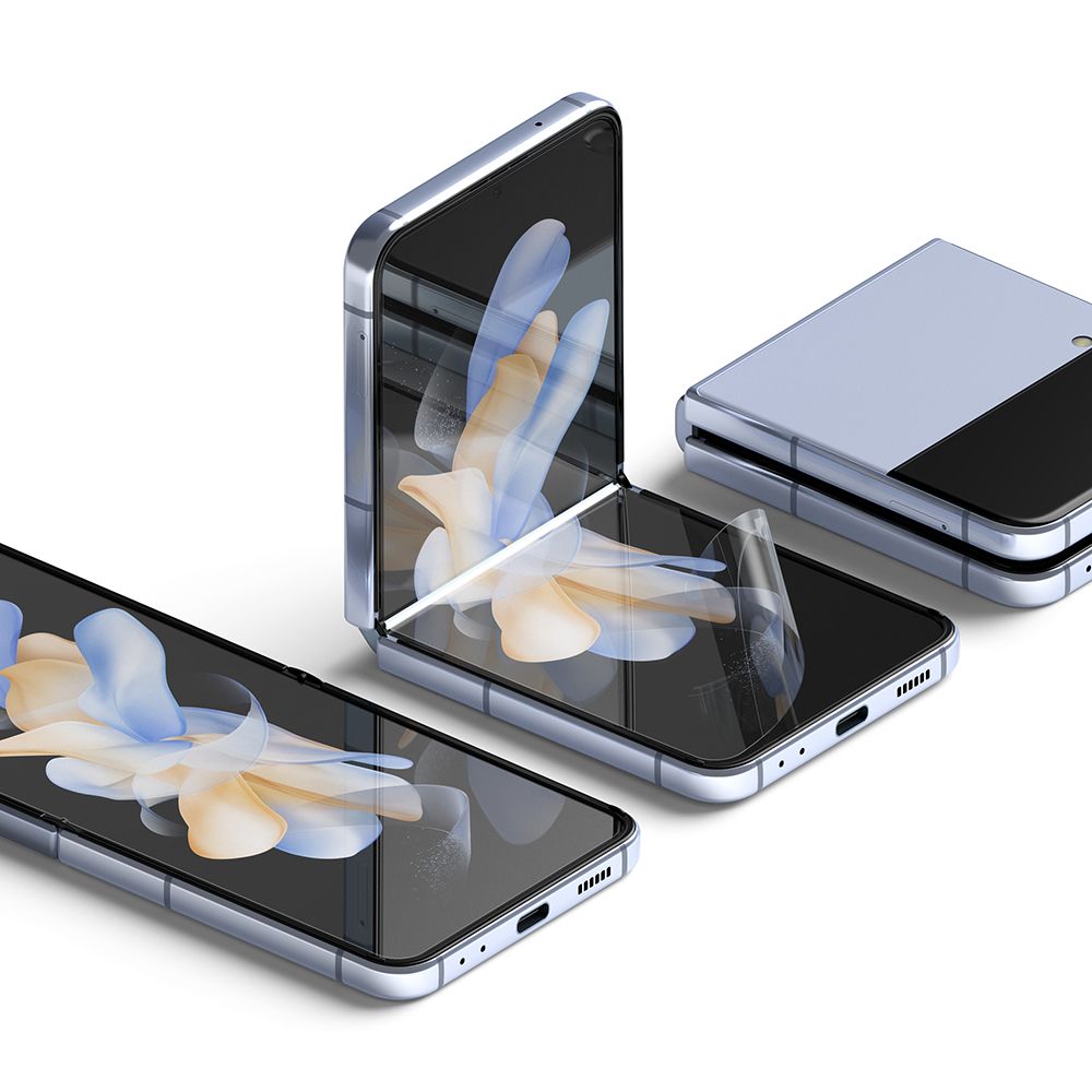Ochranná fólie Ringke Dual Easy pro vnitřní displej Samsung Galaxy Z Flip4 F721, plast, sada 2 kusy