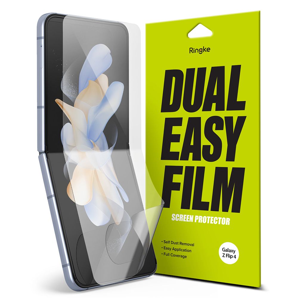 Ochranná fólie Ringke Dual Easy pro vnitřní displej Samsung Galaxy Z Flip4 F721, plast, sada 2 kusy