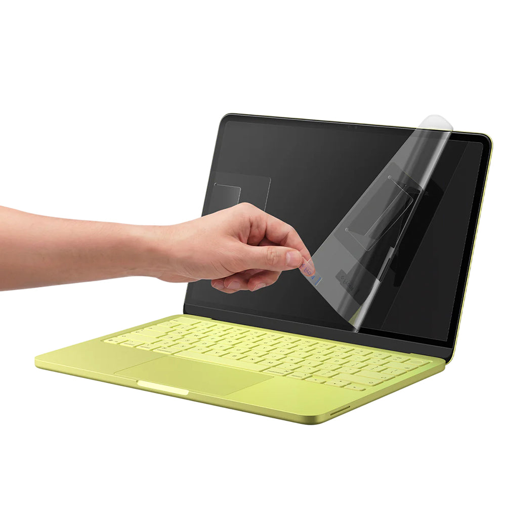 Spigen GlastR Slim Screen Protector Film for Apple MacBook Neo 13inch, Tempered Glass, Black AGL11669