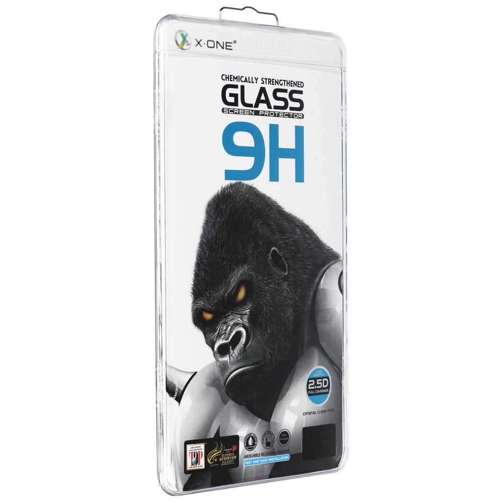 Ochranná fólie na displej X-One pro Samsung Galaxy S23 Ultra S918, tvrzené sklo, plné lepidlo, 3D, kompatibilní s pouzdrem, černá