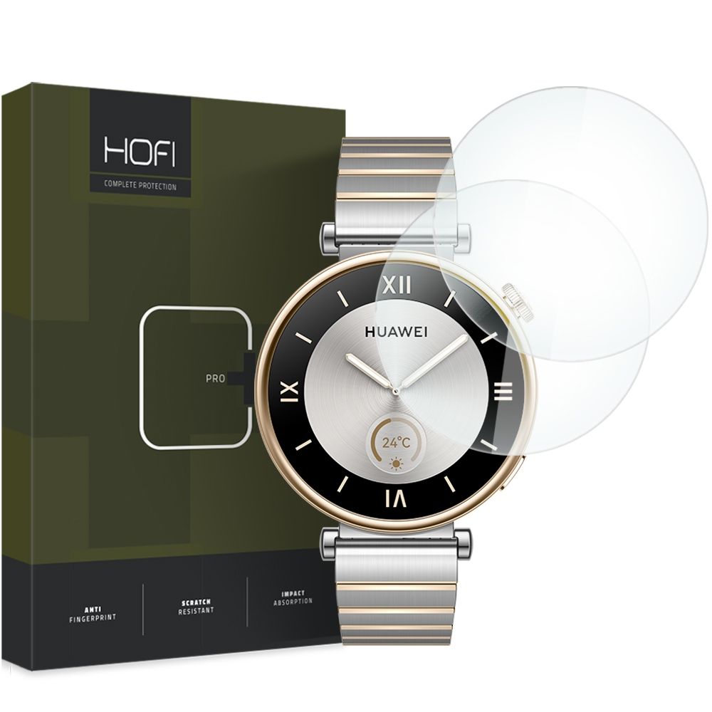 Ochranná fólie HOFI PRO+ pro Huawei Watch GT 4 41mm, Sada 2 kusy, Tvrzené sklo