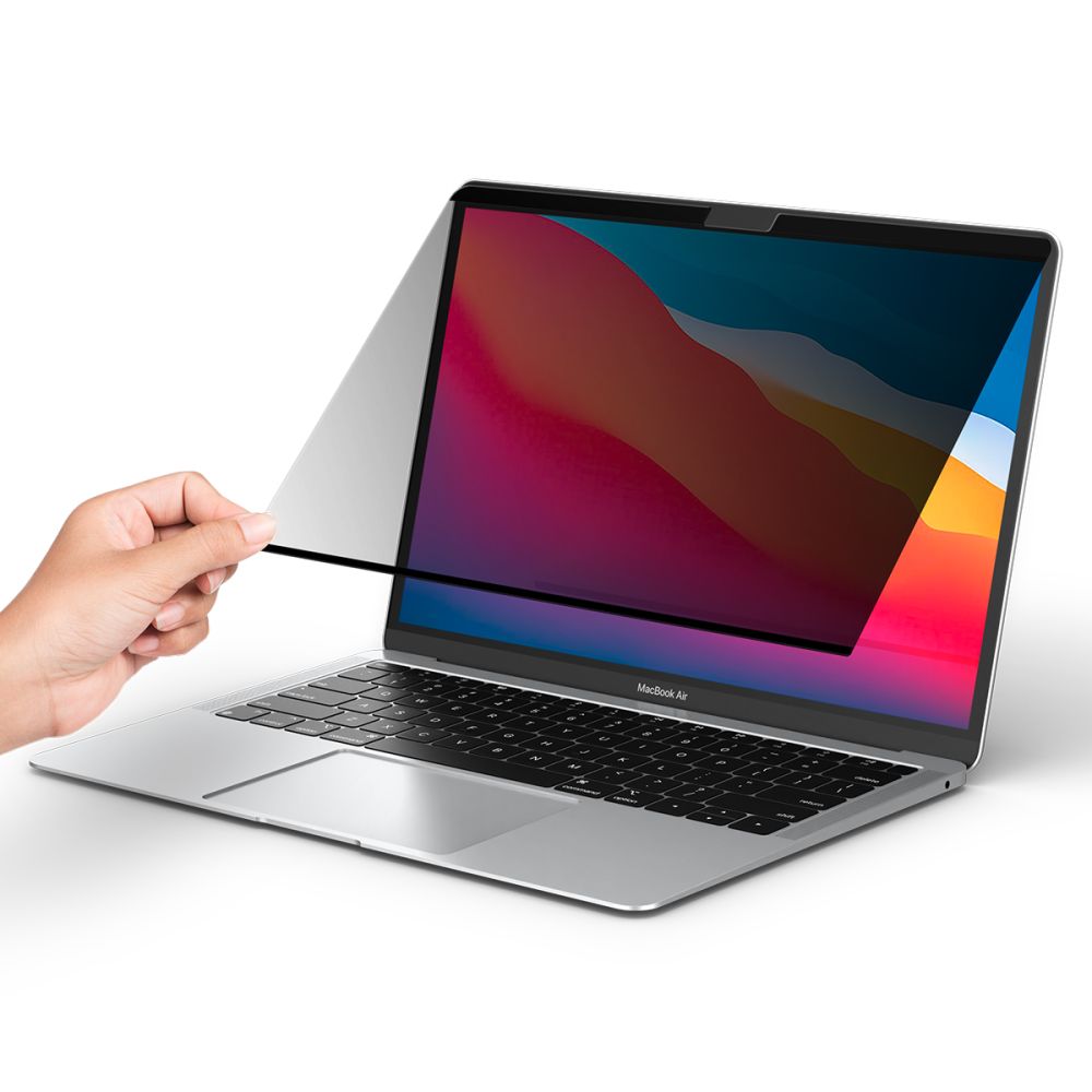 Ochranná fólie Spigen Safe View Magnetic pro Apple MacBook Air M3 13inch (2024) / (2022), plast AFL06253