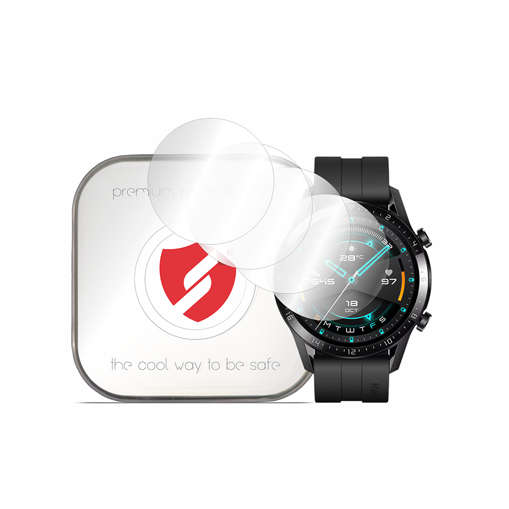 Ochranná fólie Smart Protection Premium Classic pro Huawei Watch GT 2 46mm, Sada 4 kusů, Plast