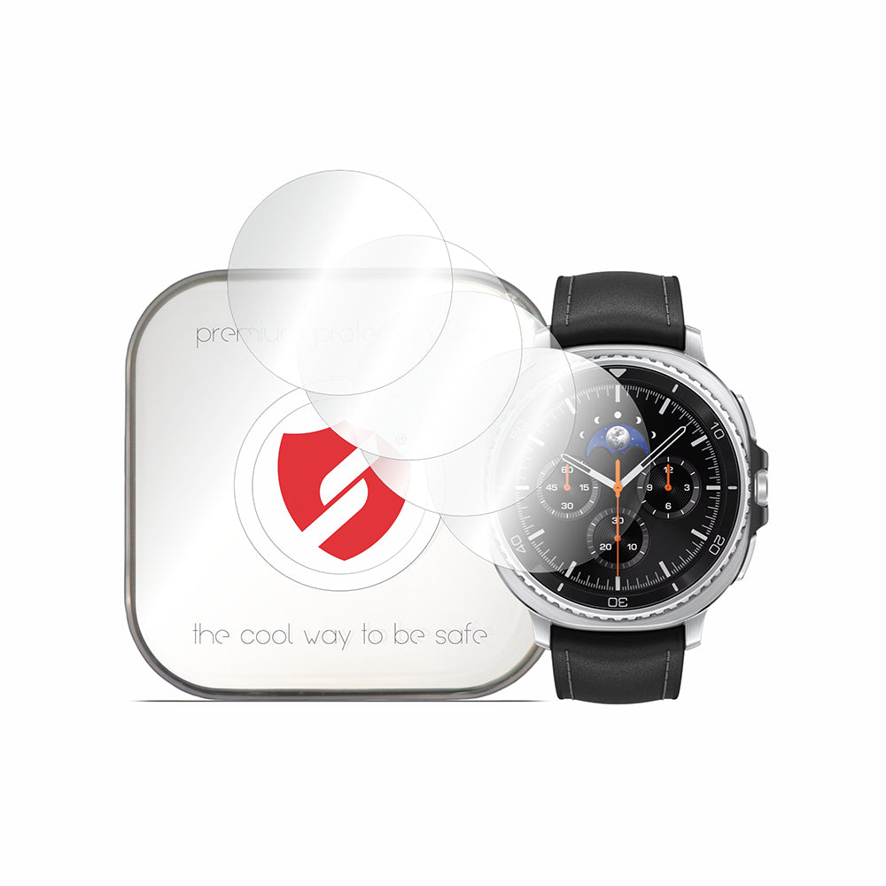 Ochranná fólie Smart Protection Premium Classic pro Samsung Galaxy Watch8 Classic, sada 4 kusy, plast