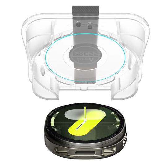 Ochranná fólie Spigen GlastR EZ FIT pro Samsung Galaxy Watch8 44mm, sada 2 kusy, tvrzené sklo AGL09874