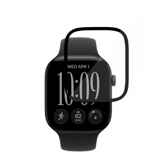 Ochranná fólie Techsuit Nano Flex pro Apple Watch Series 12 46mm, Sada 2 kusů, Plast, Černá
