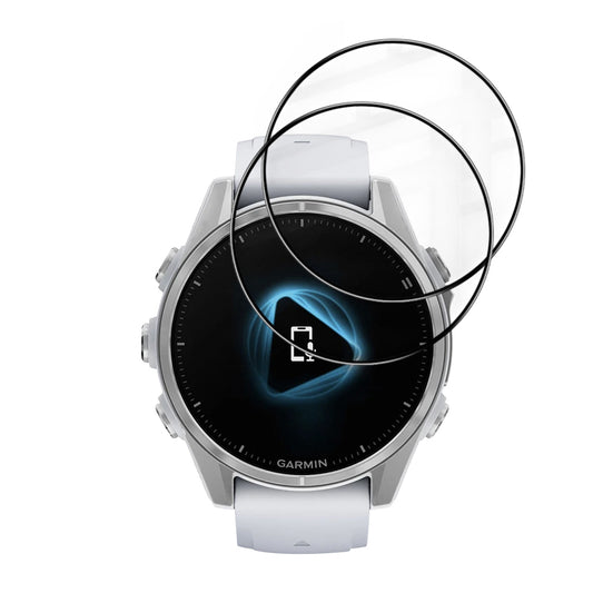 Ochranná fólie Techsuit Nano Flex pro Garmin Fenix 8 43mm, sada 2 kusy, plast, černá