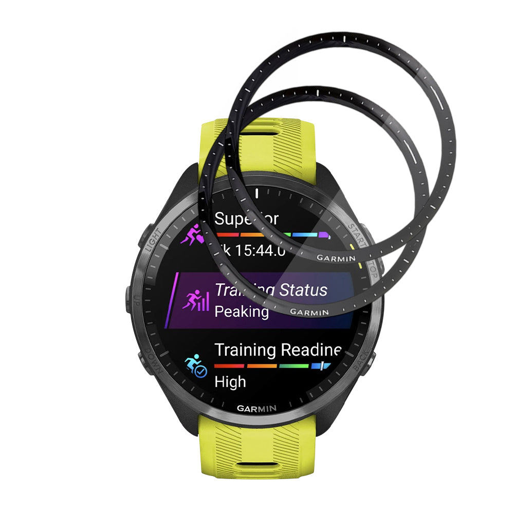 Ochranná fólie Techsuit Nano Flex pro Garmin Forerunner 965, sada 2 kusy, plast, černá