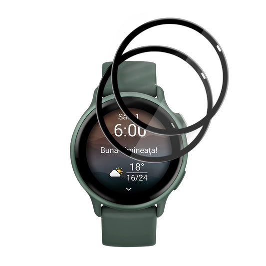 Fólie ochranná Techsuit Nano Flex pro Garmin vivoactive 6, Sada 2 kusy, Plast, Černá