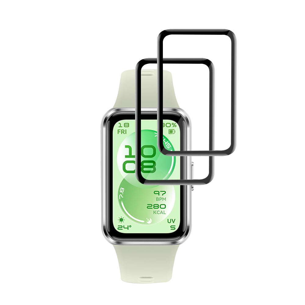Ochranná fólie Techsuit Nano Flex pro Huawei Band 11, sada 2 kusy, plast, černá