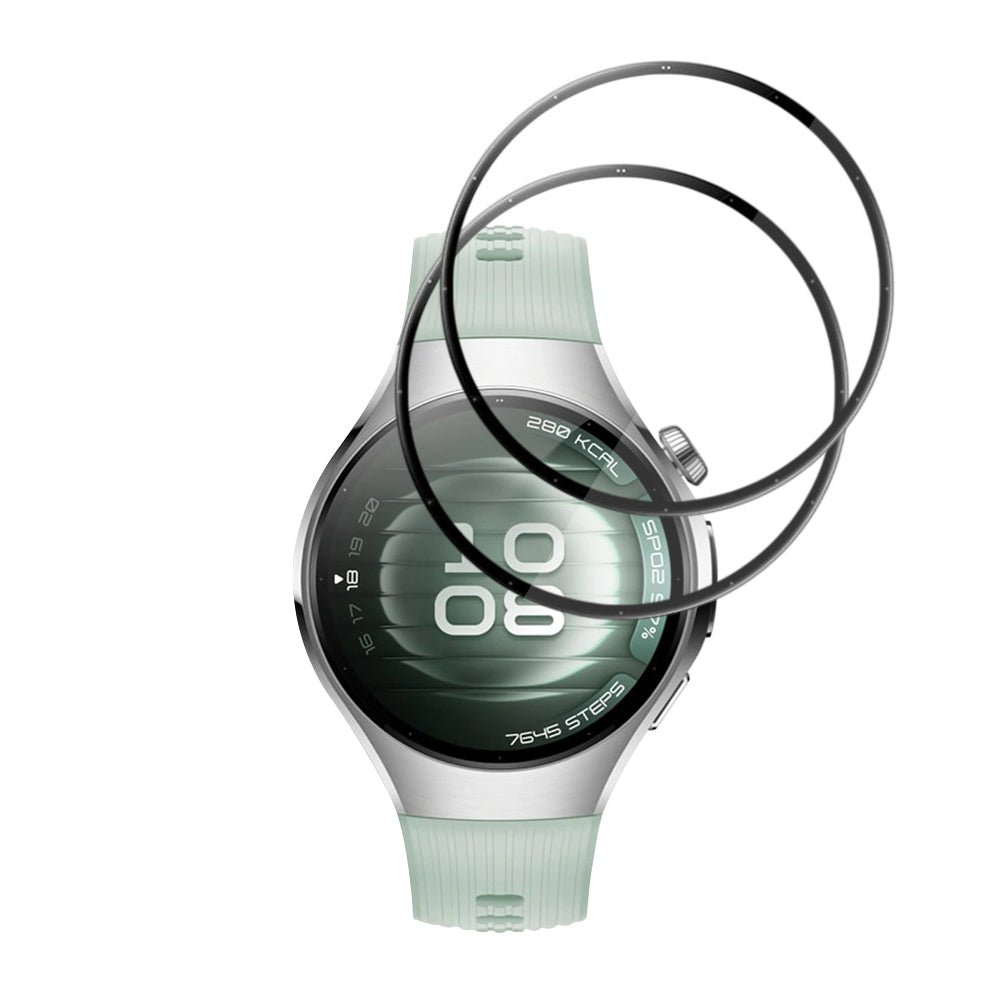 Ochranná fólie Techsuit Nano Flex pro Huawei Watch 5 42mm, Sada 2 kusy, Plast, Černá