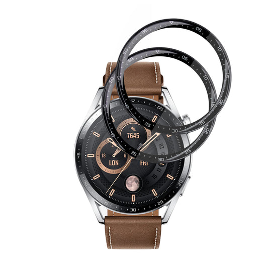 Ochranná fólie Techsuit Nano Flex pro Huawei Watch GT 3 46mm, sada 2 kusy, plast, černá